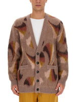 Brown V Neck Cardigans 1