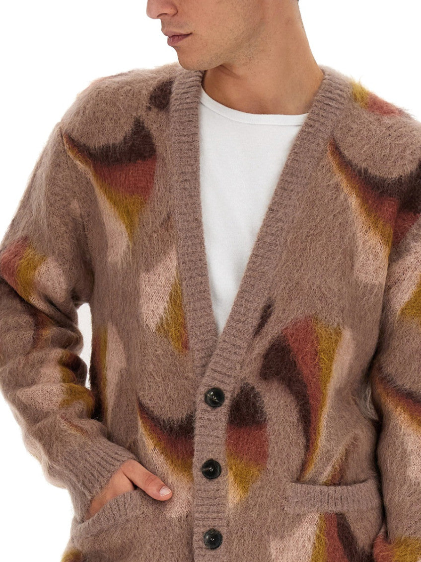 Brown V Neck Cardigans 4