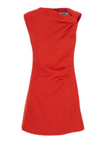 Red Cowl Neck Mini Dress 1