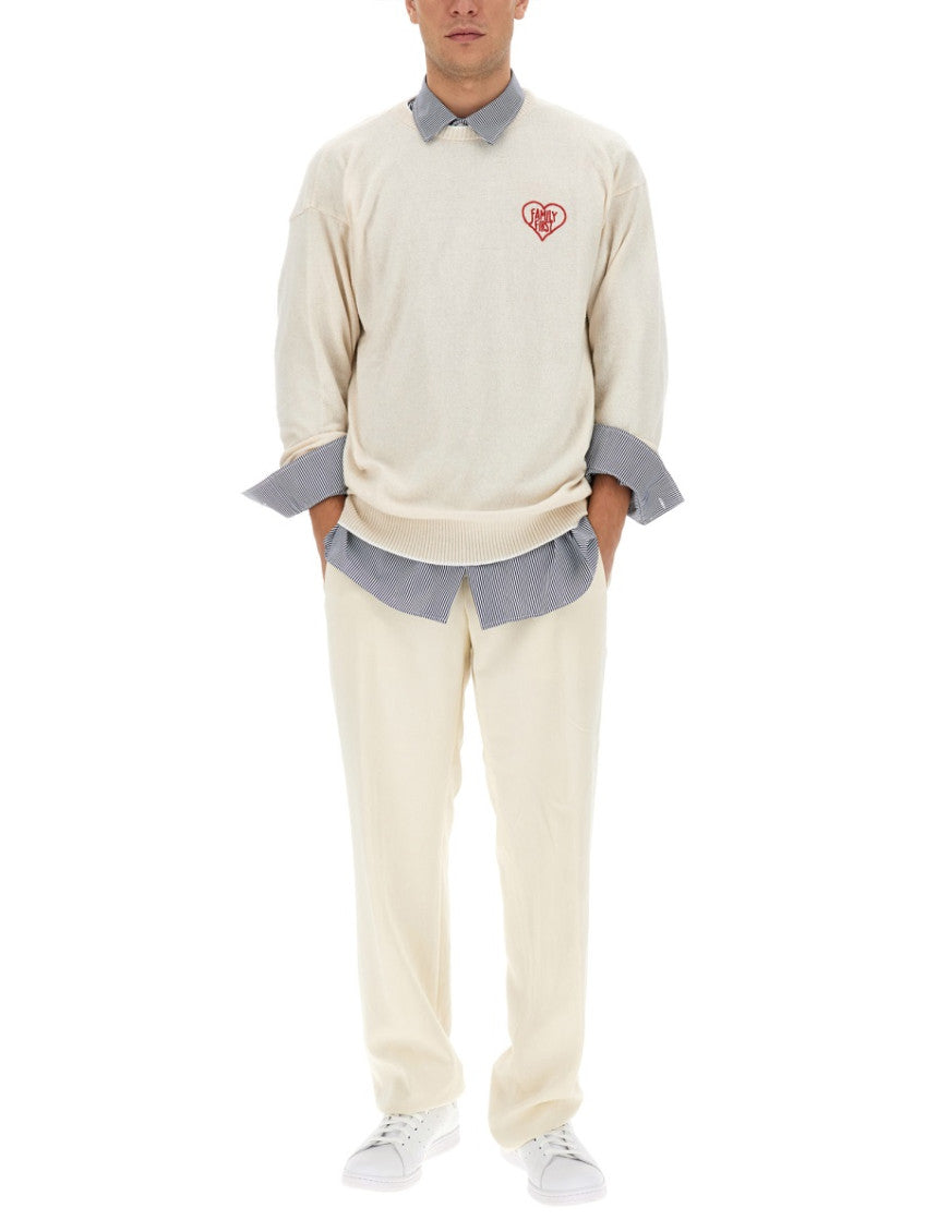 White Crew Neck Sweaters 2