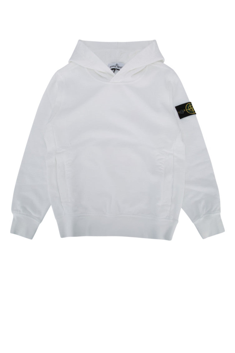 Kids White Logo Hoodie 1