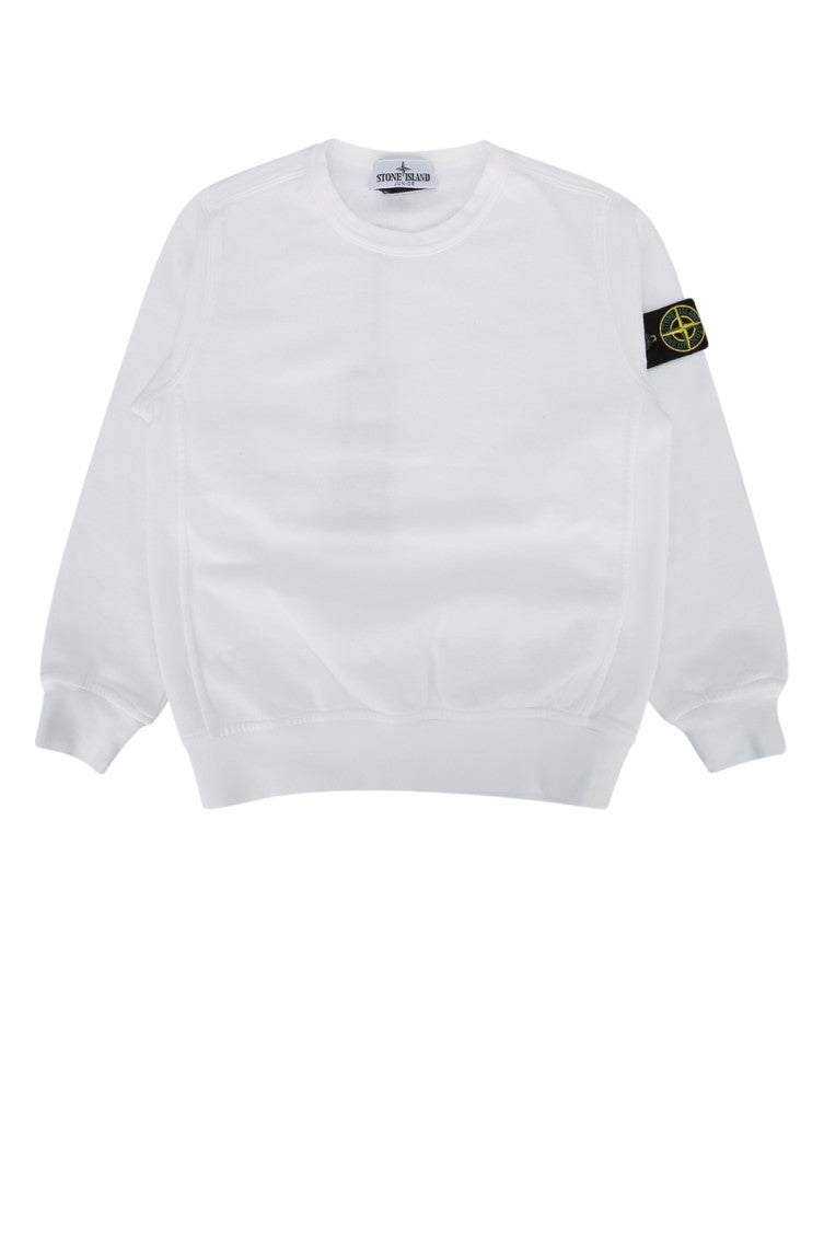 Kids White Solid Sweatshirt 1