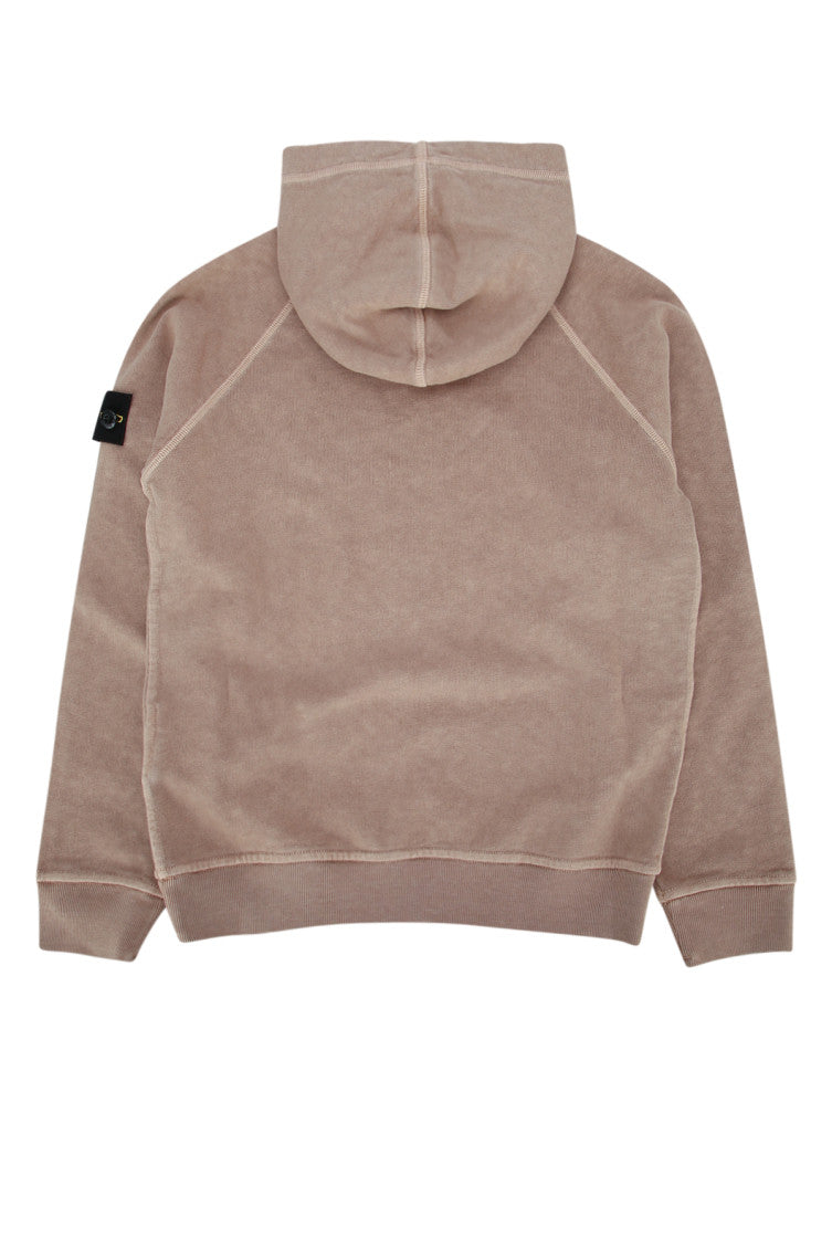 Kids Brown Solid Hoodie 2