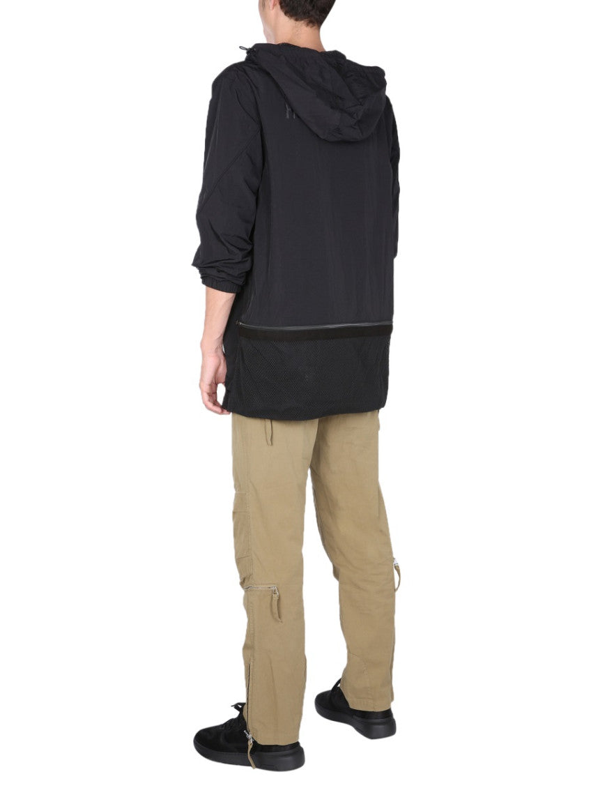 Black Logo Hood Jackets 2