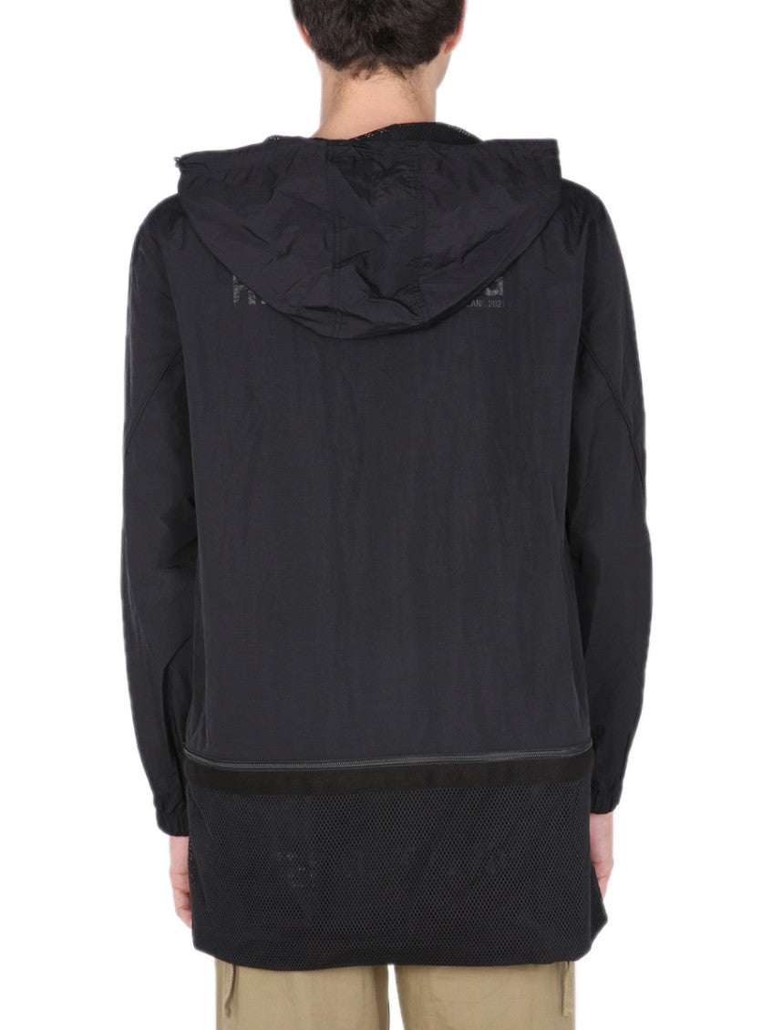 Black Logo Hood Jackets 3