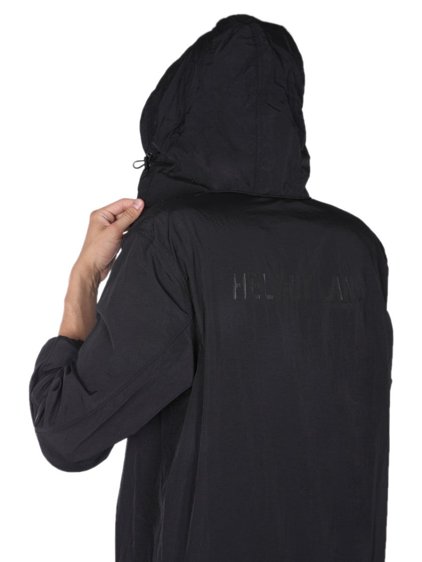 Black Logo Hood Jackets 4