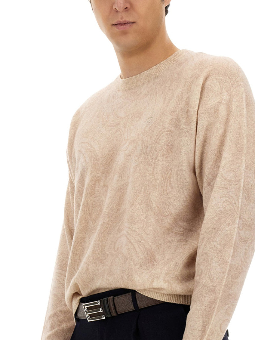 Beige Crew Neck Sweaters 4