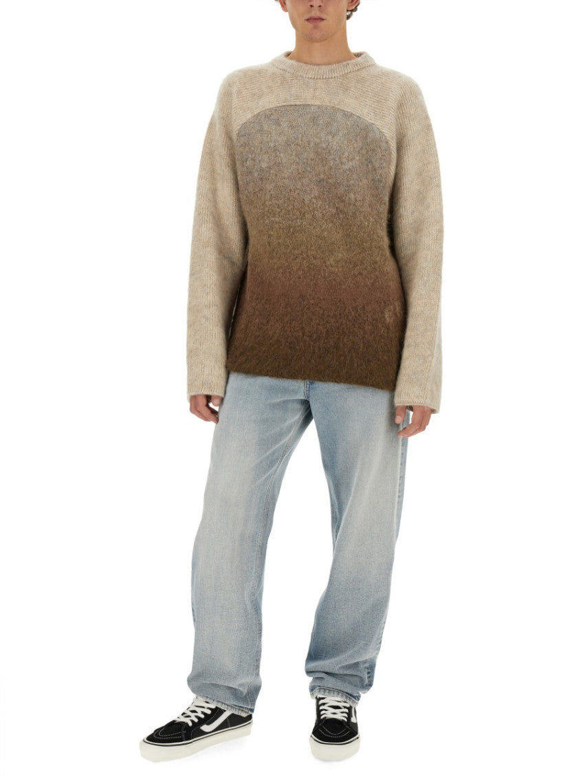 Brown Crew Neck Sweaters 2