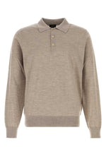 Beige Shirt Collar Polos 1