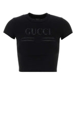 Black Logo Crew Neck T-Shirt 1