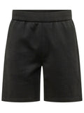 Black Textured Shorts 1