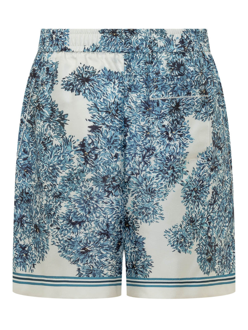 Blue Floral Shorts 2