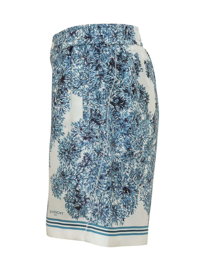 Blue Floral Shorts 3