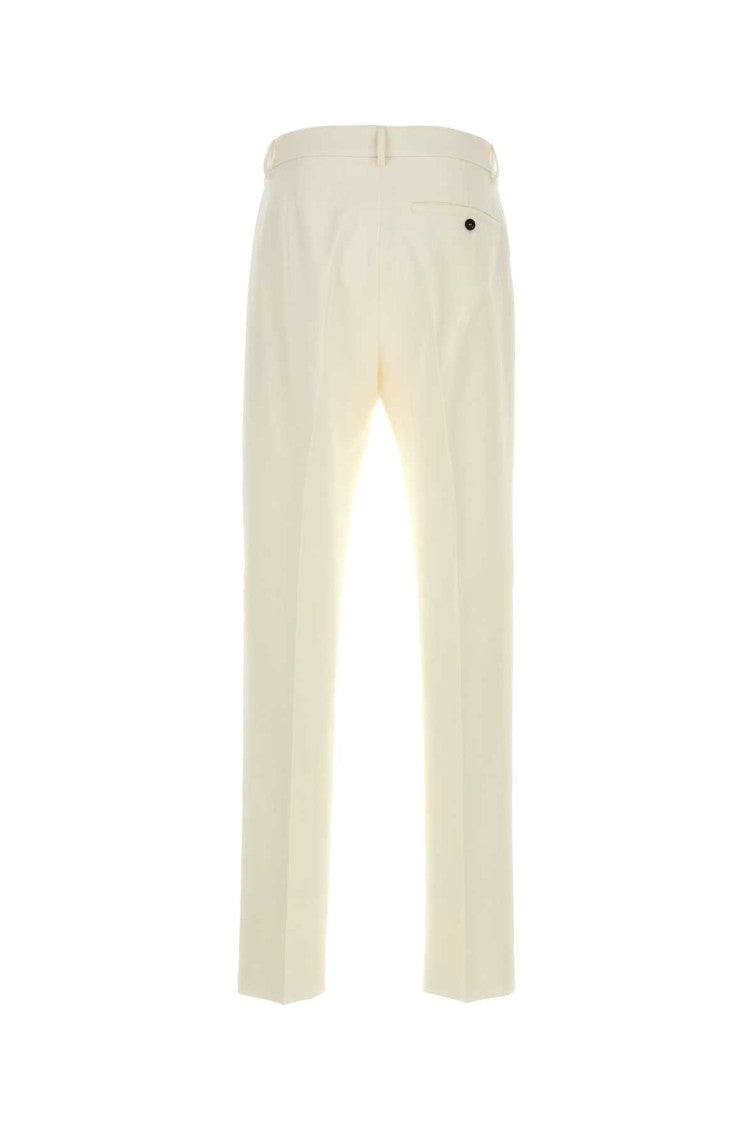 Beige Flat Front Pants 2