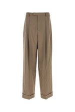 Light Brown Pleated Pants 1