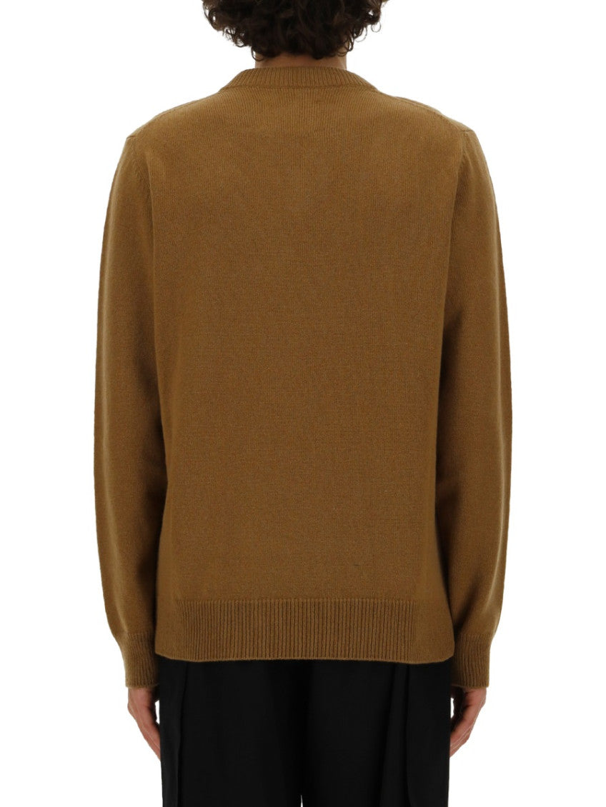 Brown V Neck Sweaters 3