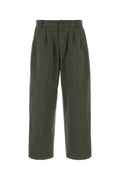 Dark Green Pleated Pants 1