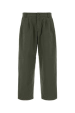 Dark Green Pleated Pants 1