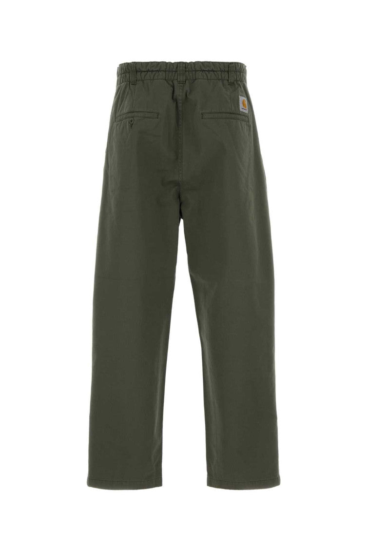Dark Green Pleated Pants 2