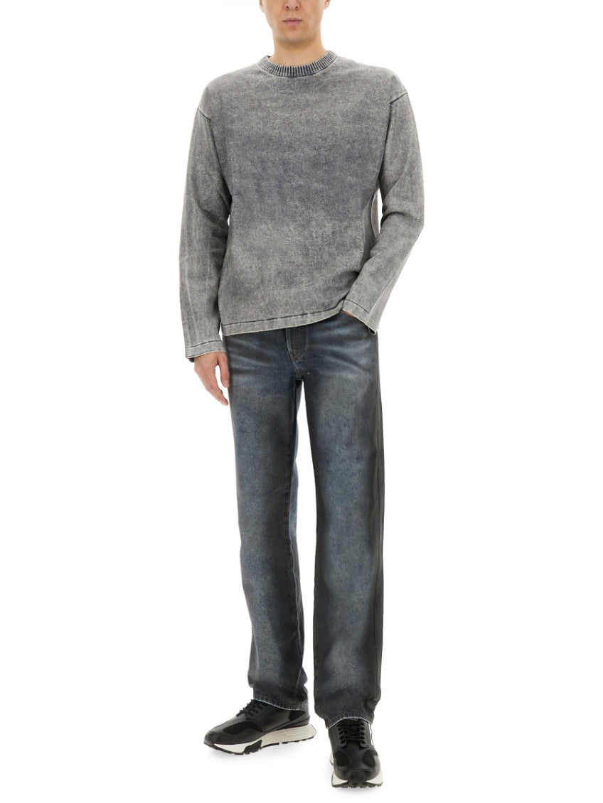 Grey Crew Neck Sweaters 2