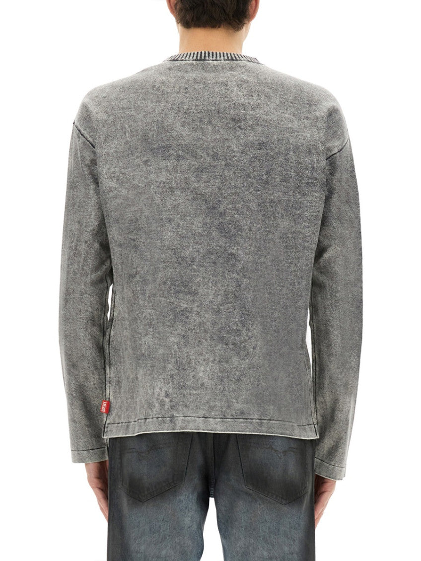 Grey Crew Neck Sweaters 3