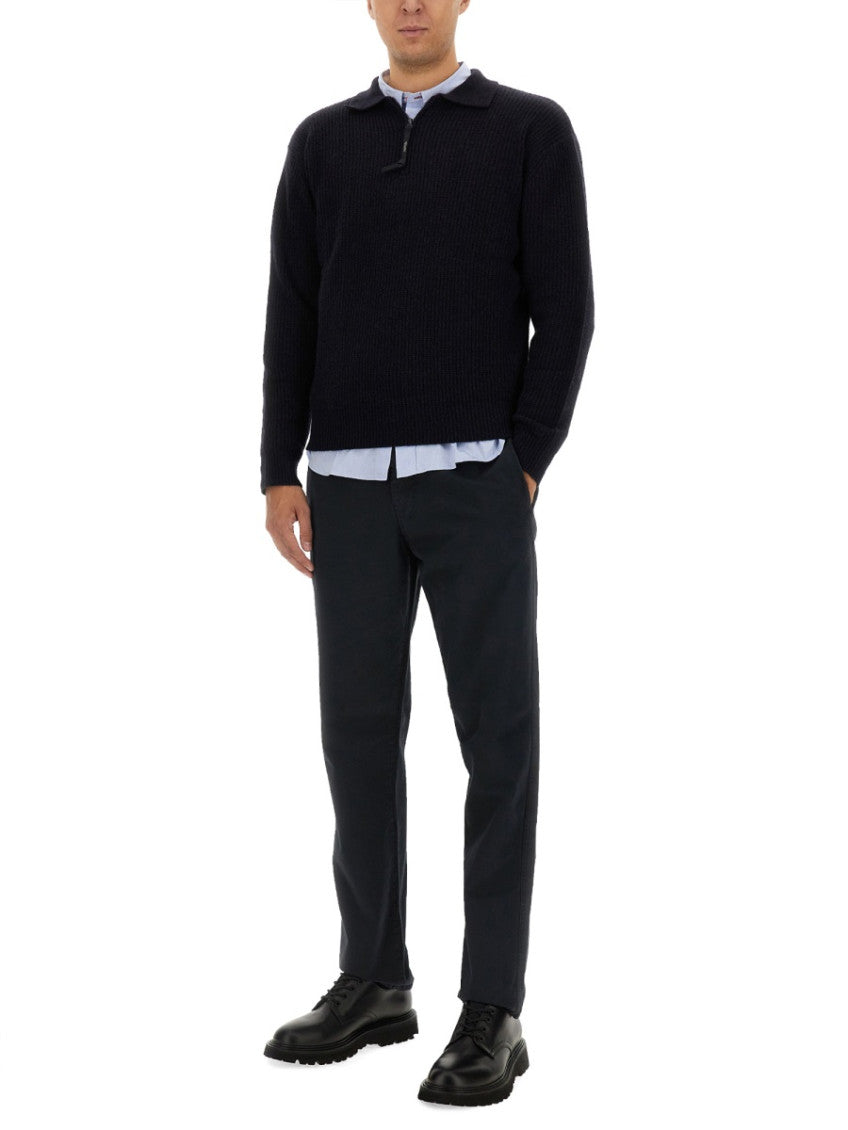 Black Shirt Collar Sweaters 2