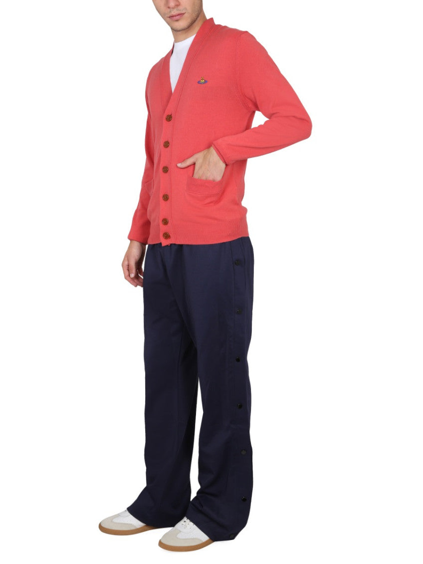 Red V Neck Cardigans 2