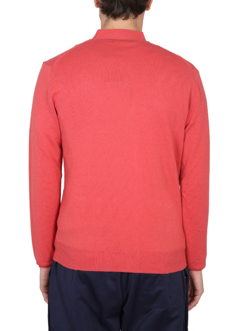 Red V Neck Cardigans 3