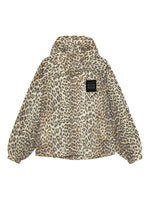 Beige Print Nylon Windbreaker 1