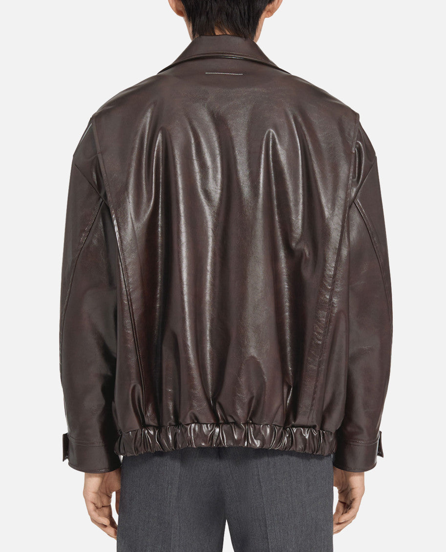 Dark Brown Leather Jacket 2