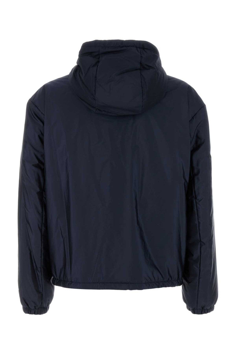 Navy blue Re-Nylon padded jacket 2