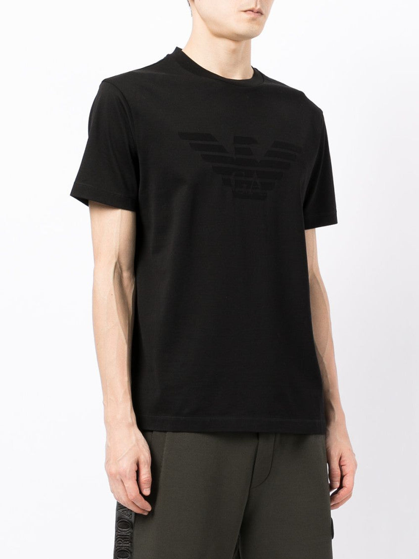Black Roundneck Solid T-Shirt 4