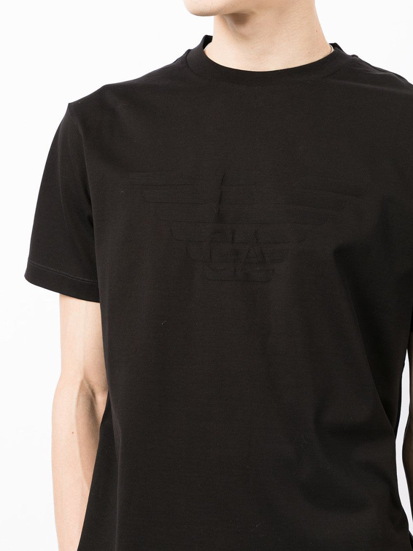 Black Roundneck Solid T-Shirt 5