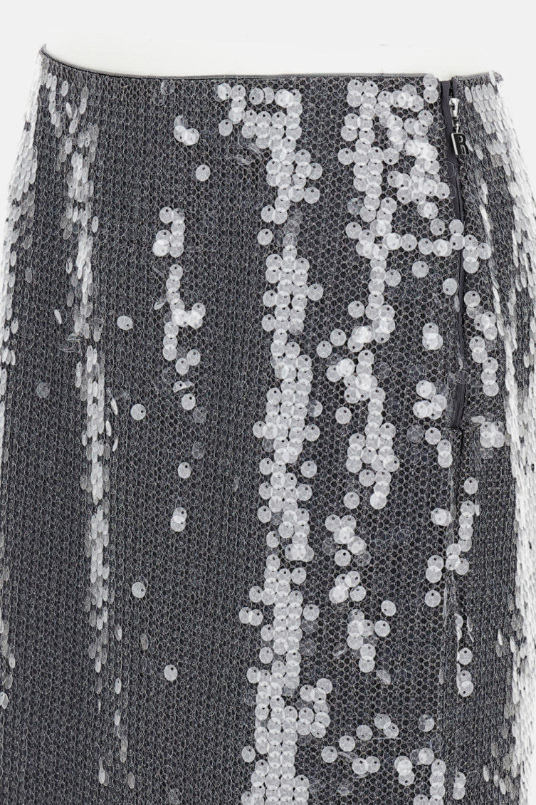 Dark Grey Midi Skirt 2