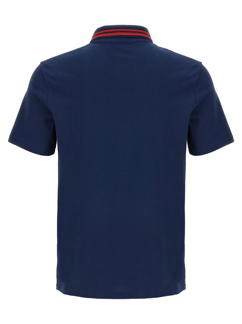 Blue Embroidery 'VG' Polo 2