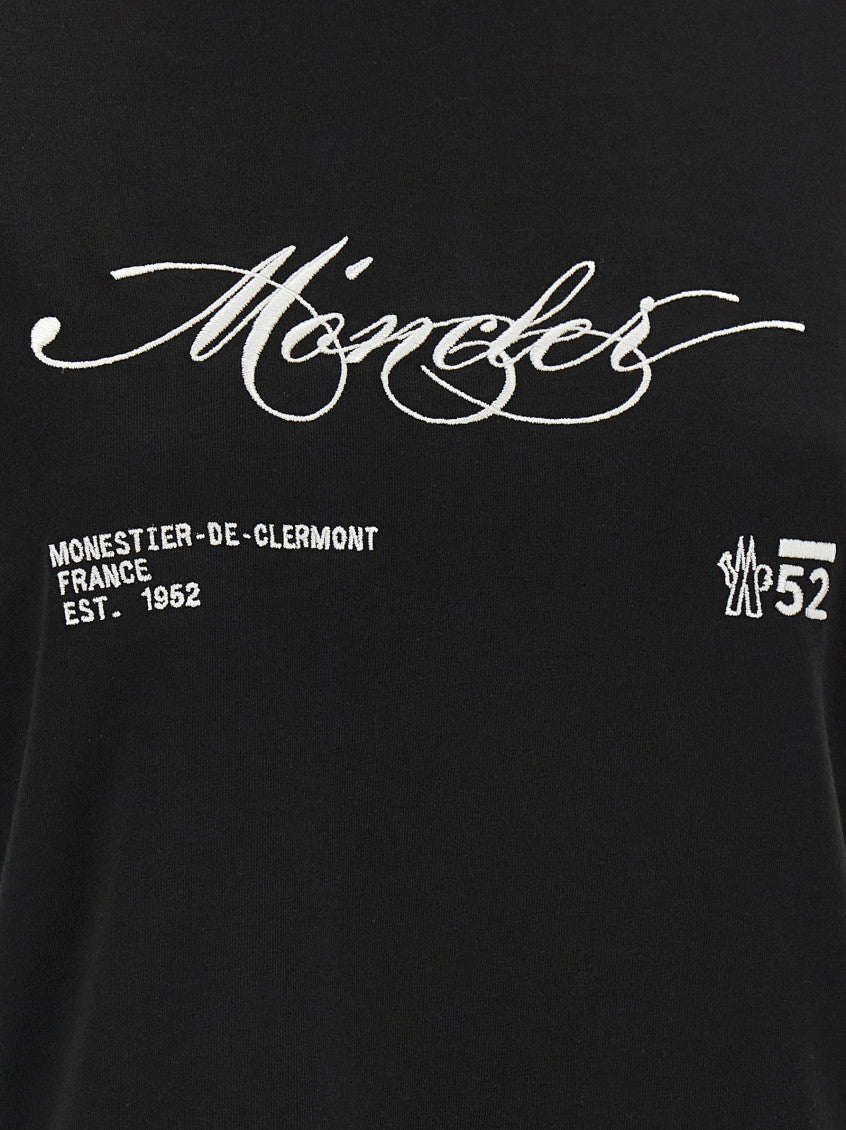 Black Embroidery T-shirt 4