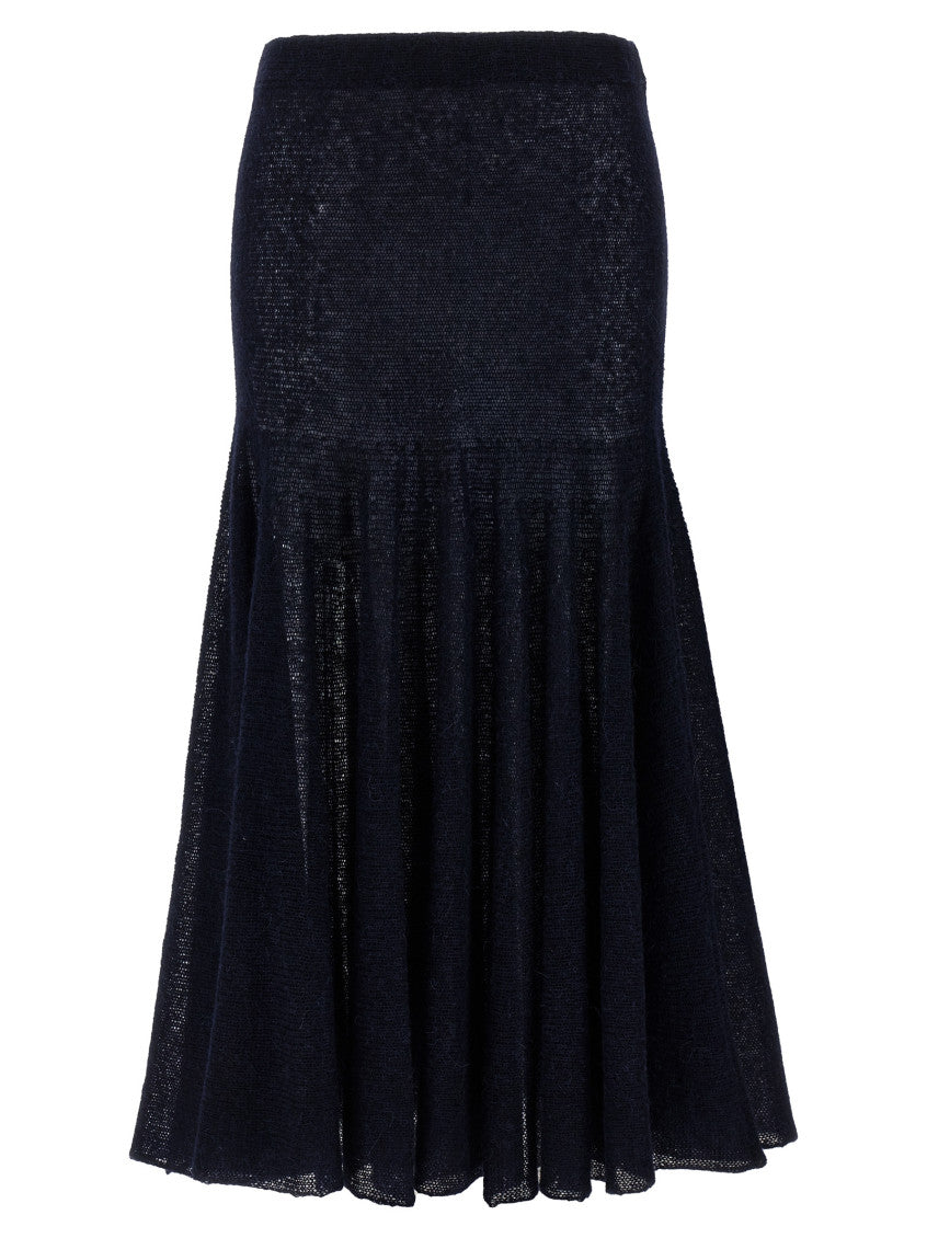 Navy Blue Knitted Skirt 1
