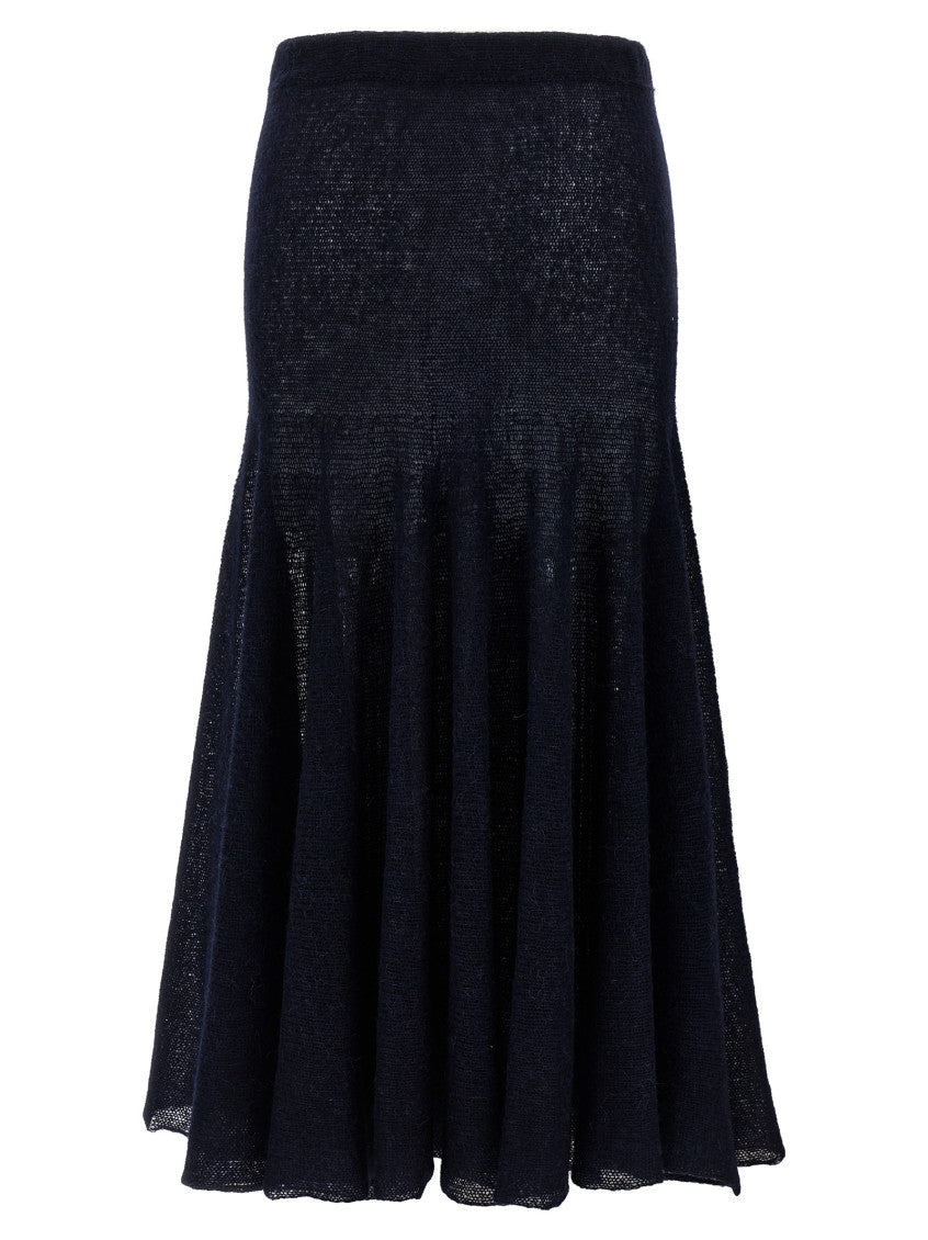 Navy Blue Knitted Skirt 2