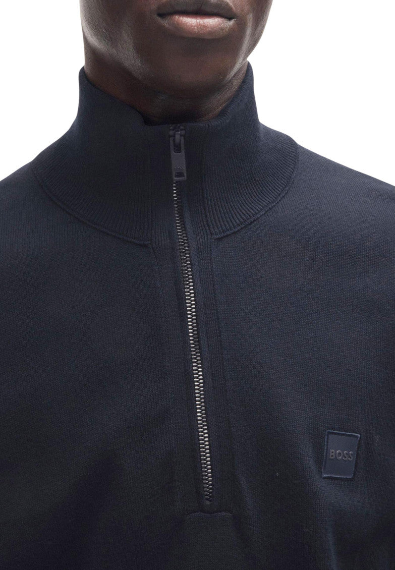 Dark Blue Logo Sweater 5