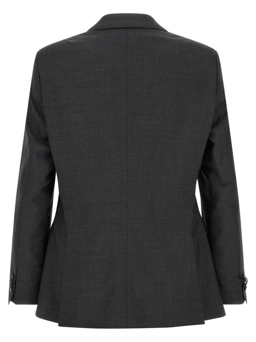 Dark Grey Notched Lapel Suit 2