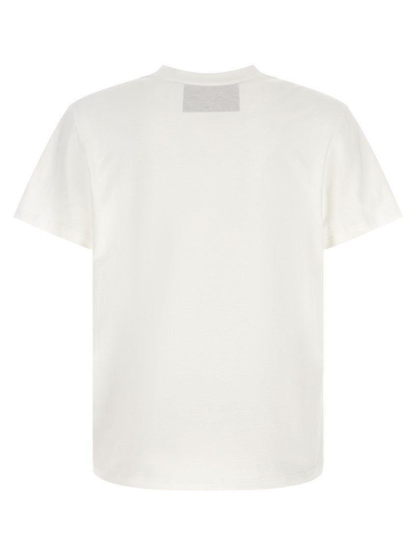 White Solid Crew Neck T-Shirt 2