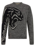 Black Knitted Crew Neck Sweater 1