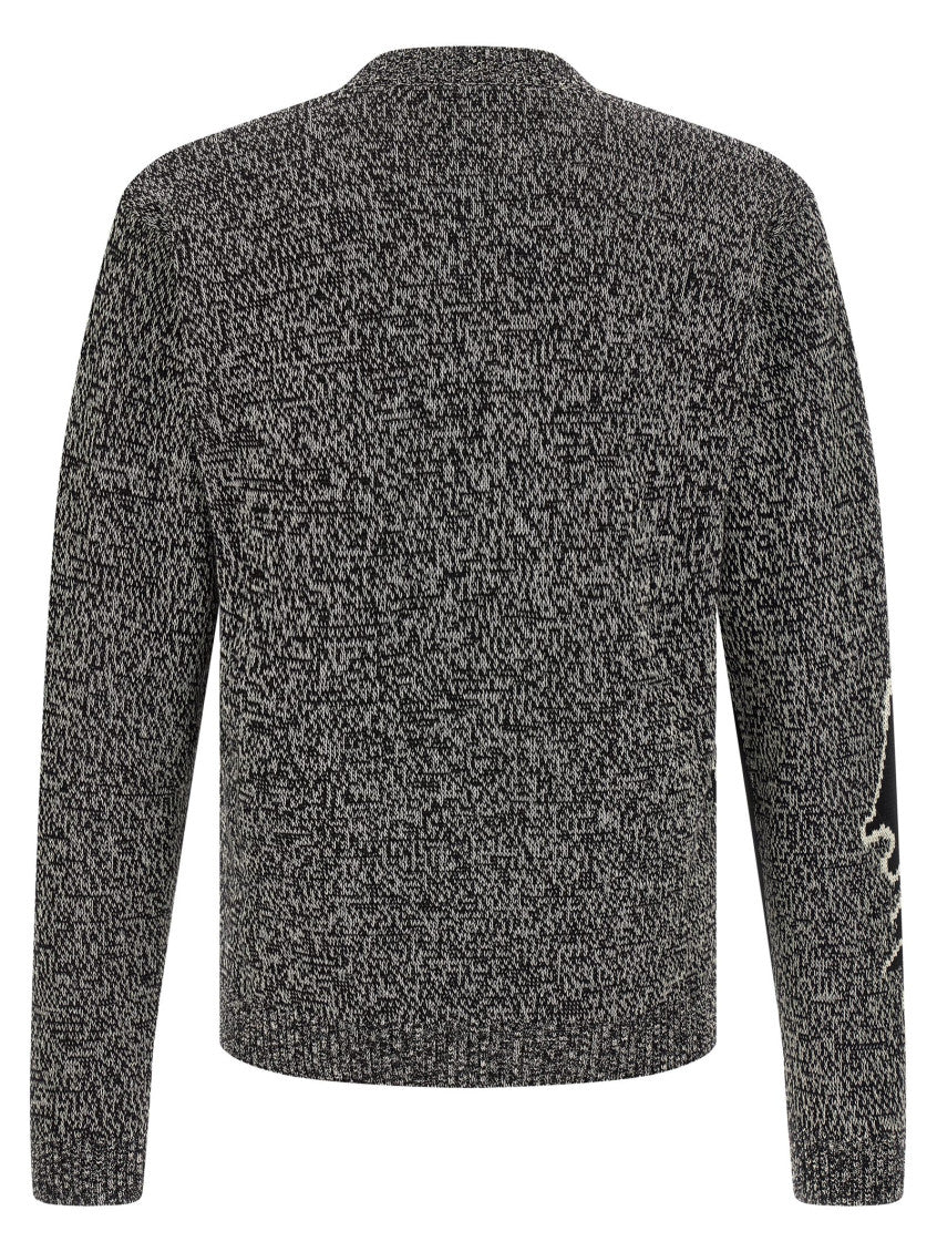 Black Knitted Crew Neck Sweater 2