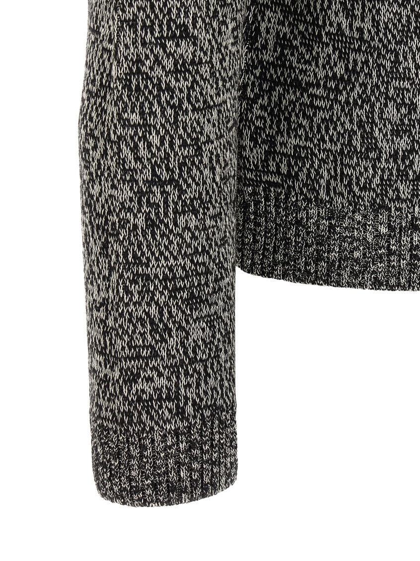 Black Knitted Crew Neck Sweater 4