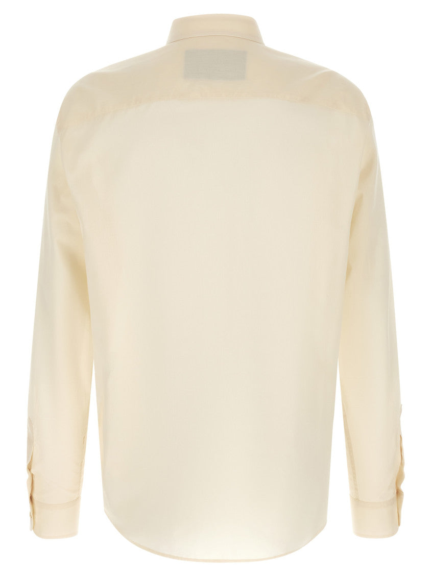 Off White Regular Embroidered Shirt 2