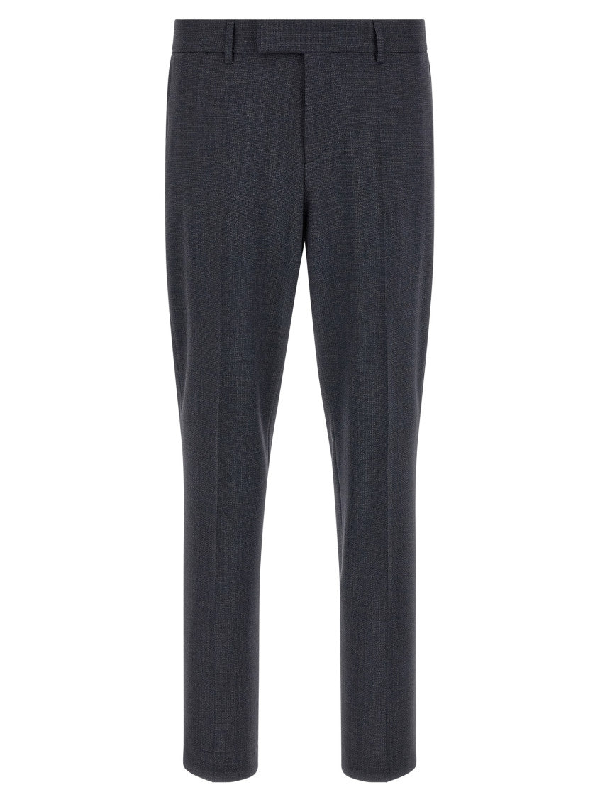 Dark Blue Notched Lapel Suit 3