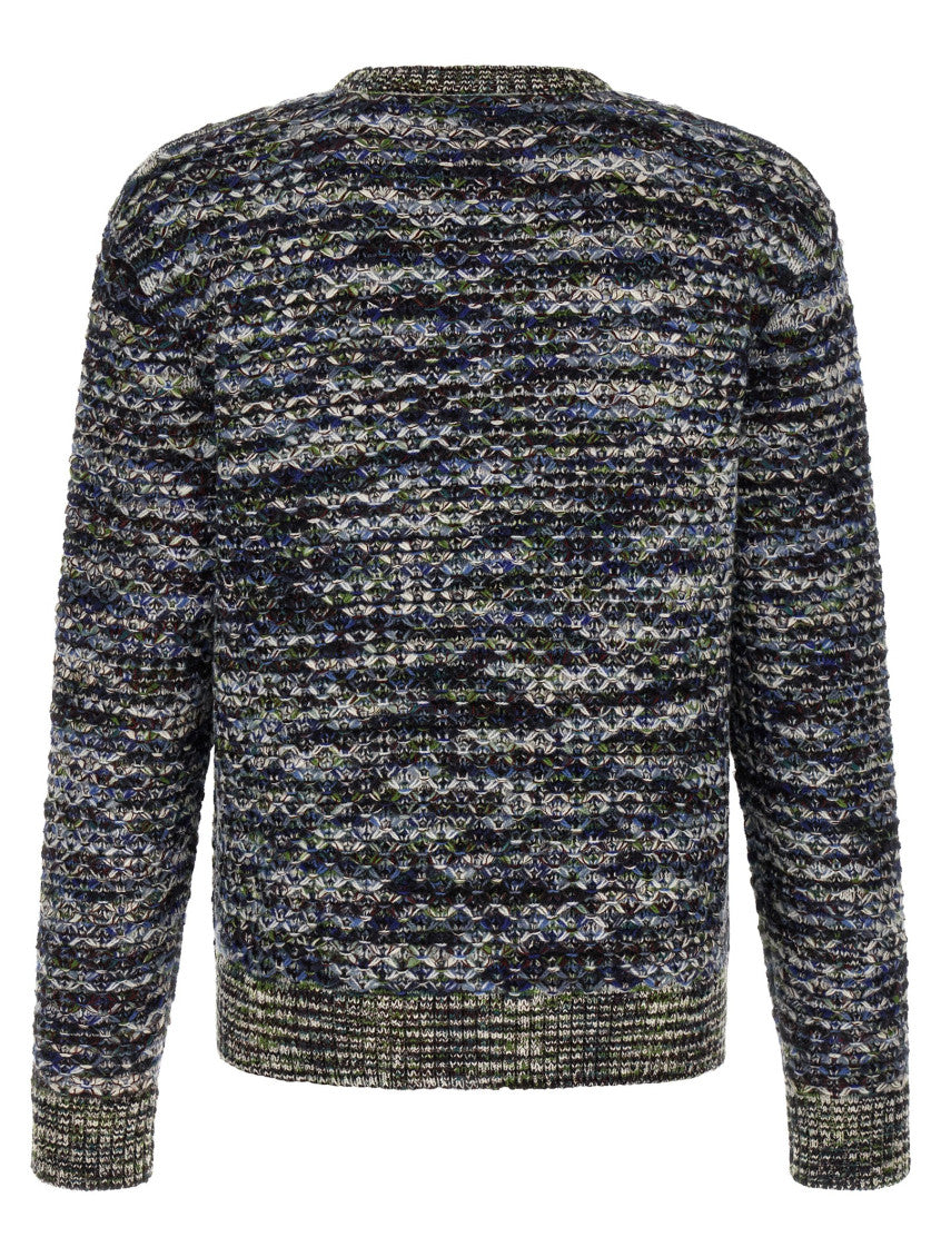 Multicolor Knitted Crew Neck Sweater 2