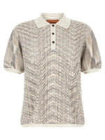 Multicolor Knitted Polo Sweater 1