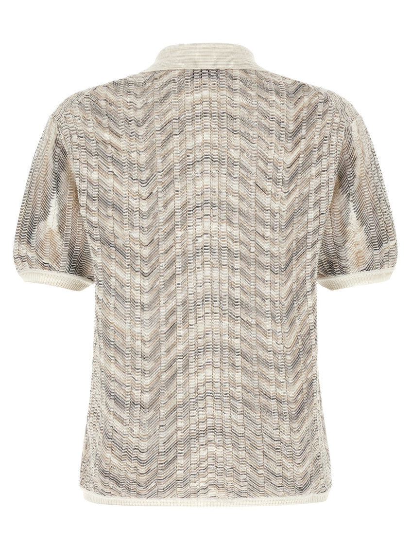 Multicolor Knitted Polo Sweater 2