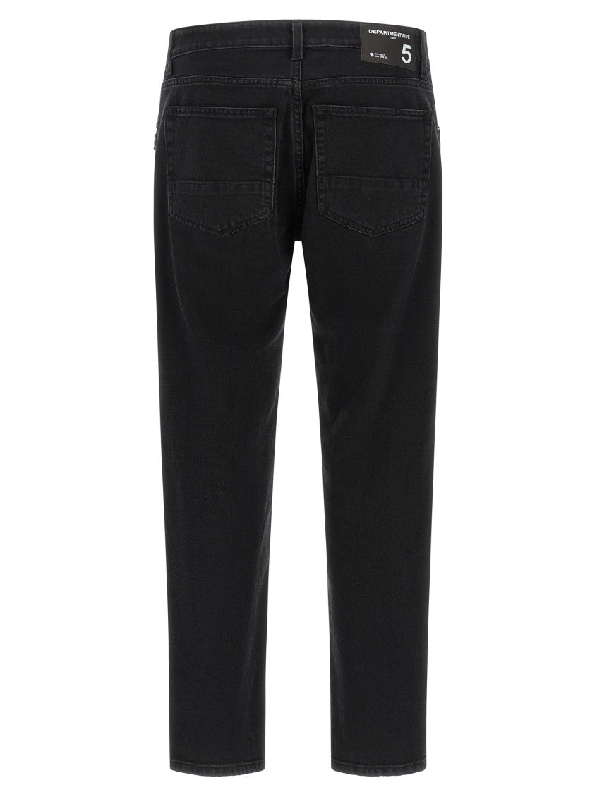 Black Straight Mid Rise Jeans 2